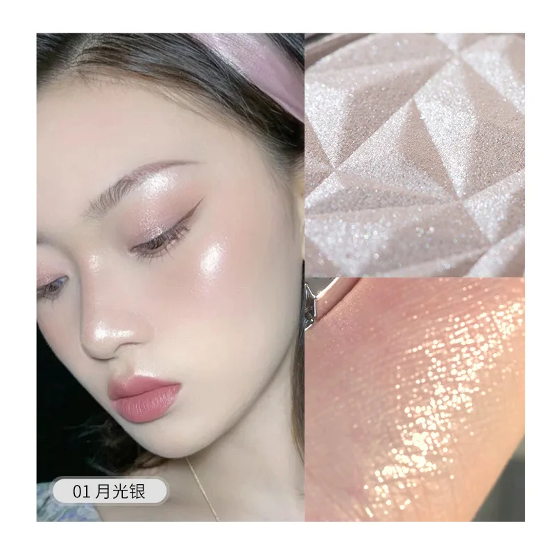 

Monochrome Dazzling Highlight Powder Brightening Skin Tone Multi-color Mixing Long-lasting Make-up Shimmer Glitter Powder Eye