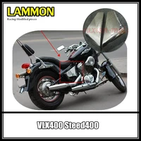 motorcycle accessories modification metal plating silver battery cover side dedicated fit for honda vlx400 steed400 side cover
