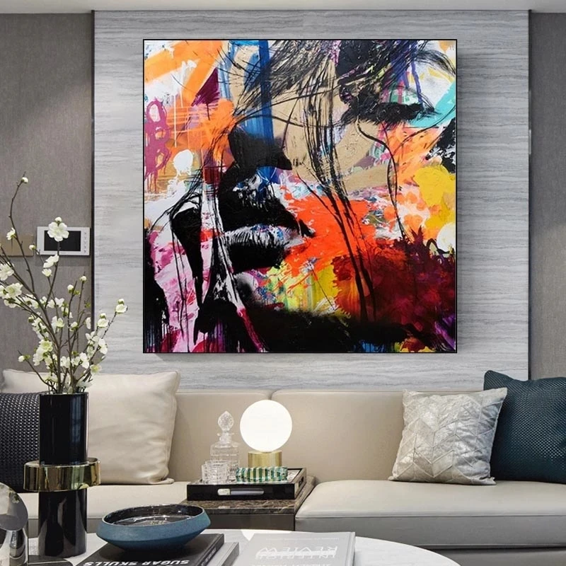 Картина на холсте Nielly Francoise портрет абстрактная картина лица плакаты и принты