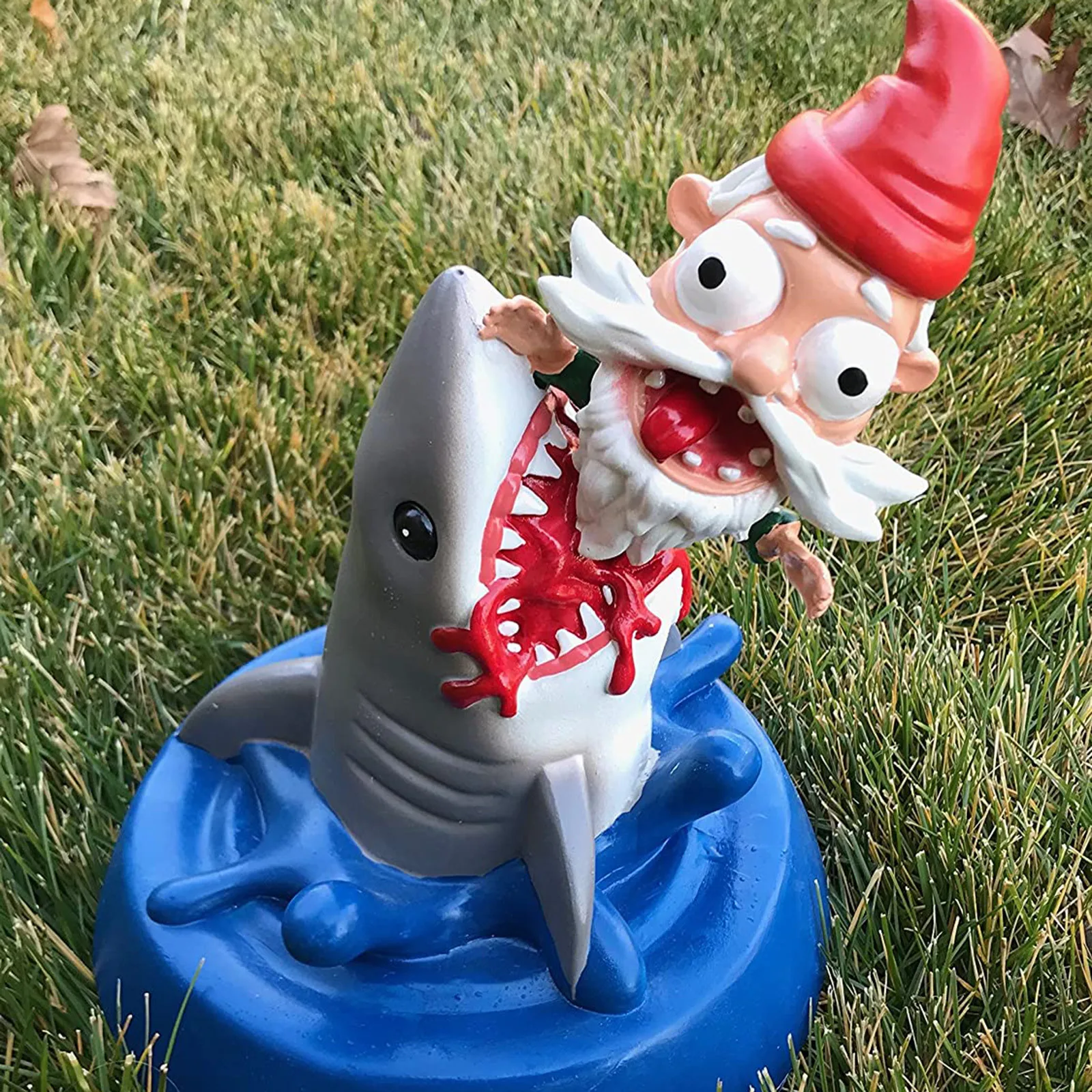 

Garden Shark Bites Gnome Resin Crafts Outdoor Cartoon Fairy Tale Figurines Ornaments Birthdays Holidays House Warming Gifts#W