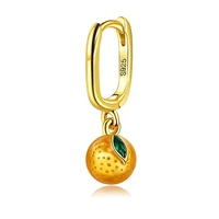 ly real 925 sterling silver handmade cute goldfish enamel stud earrings for women fine jewelry gift 2021 trend