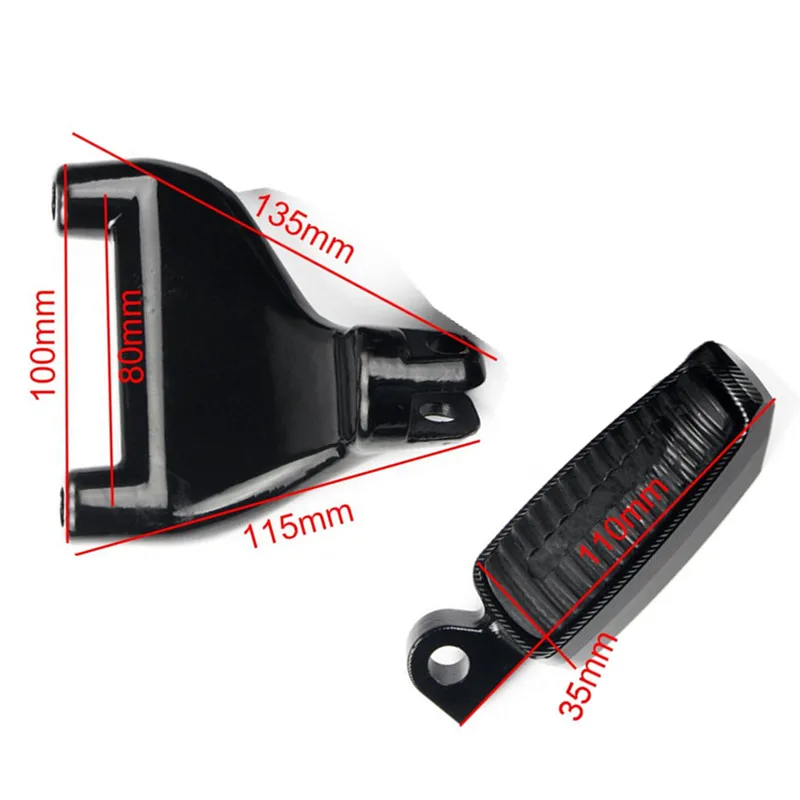 Мотоциклетные пассажирские Задние подножки для ног педали набор крепления