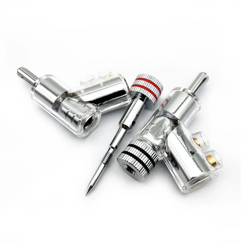 Для кристально прозрачного медного родиевого штекера типа банан аудиокабель для