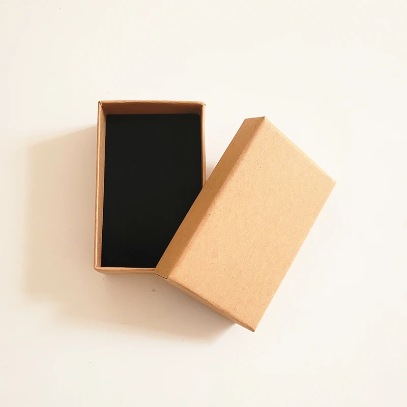 Ring Earring Necklace Jewelry Organizer Holder Kraft Paper Box 5cm X 8cm X 3cm