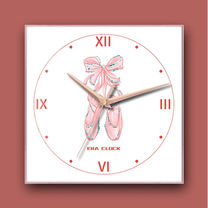 Frane Wall clock  Metal Wall Clock cute design Pink theme wall watch for home décor Horloge murale