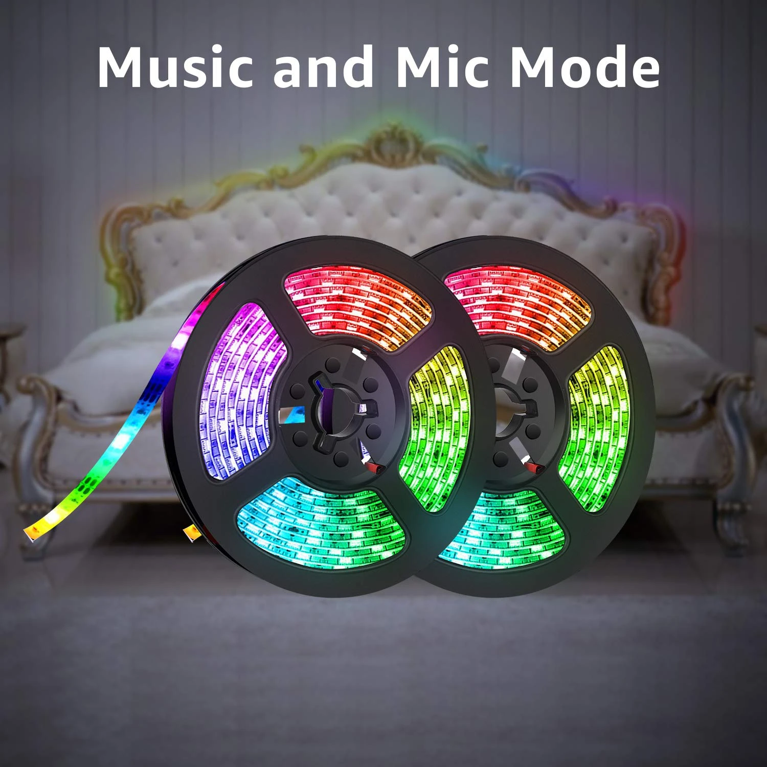 Binval RGB светодиодный 10 м Светодиодные полосы света музыкальной синхронизации Цвет Изменение 20/24/44-клавишным ИК-пульт дистанционного управления для дома вечерние для дома и улицы