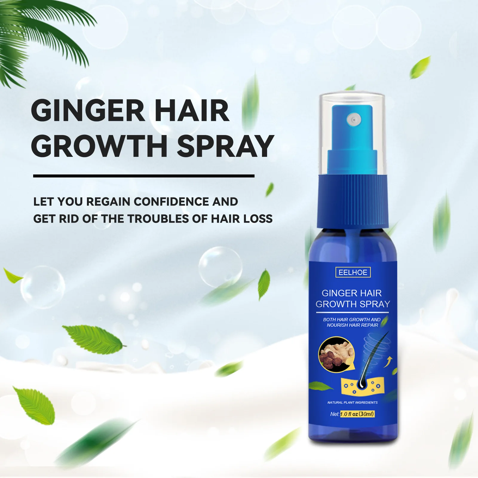 Ginger Germinal Oil Hair Nourish Nutrient Liquid Anti-hair Loss Soften Moisturizing Repairing Anti Frizz Control Mu8669 | Красота и