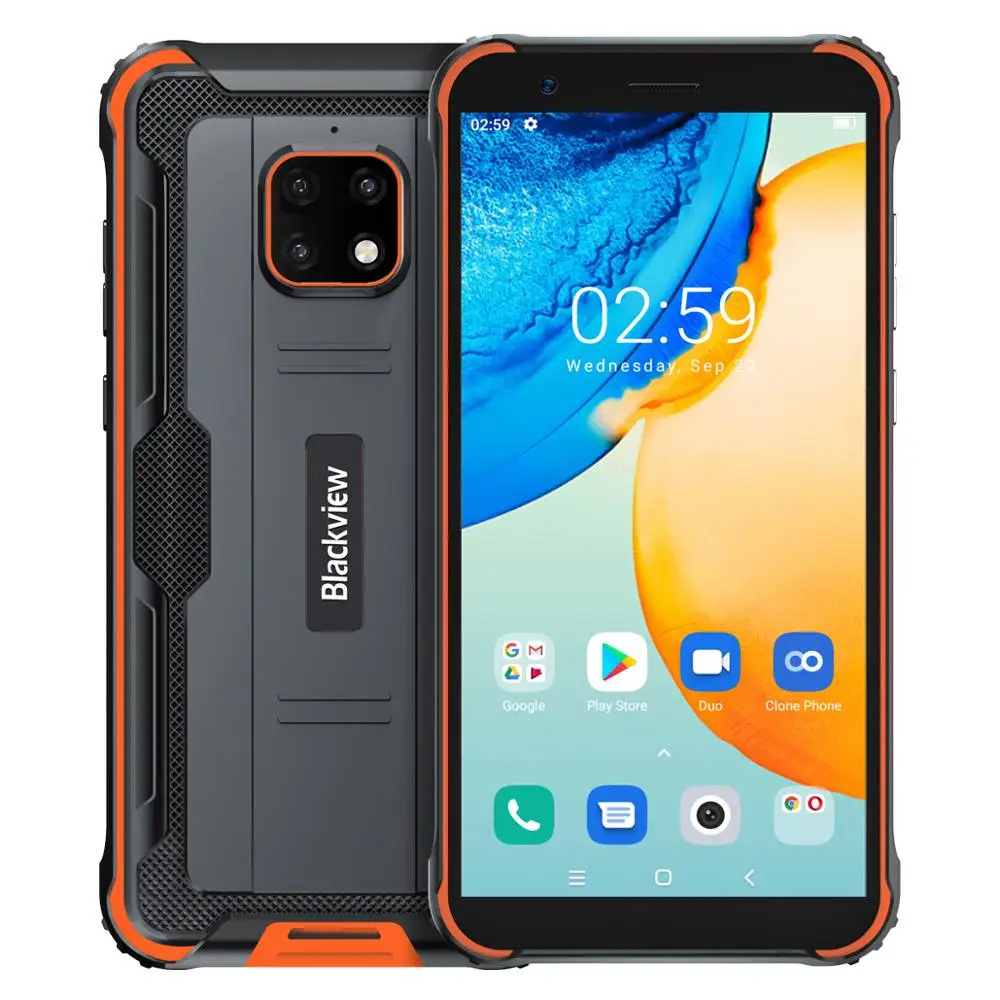 Смартфон Blackview BV4900 Pro защищенный 4 + 64 ГБ 13 МП 5580 мА · ч 5 7 дюйма Android 10 0 Helio P22 восемь