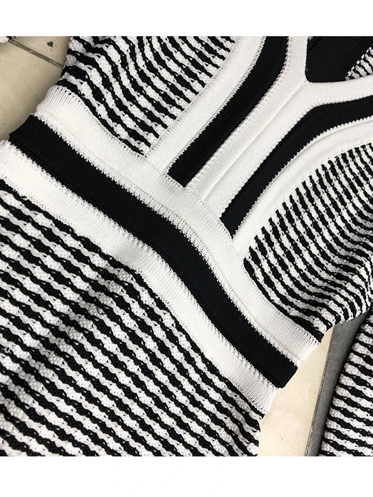 Женское облегающее мини-платье Firstsong из твида новое летнее трикотажное платье с