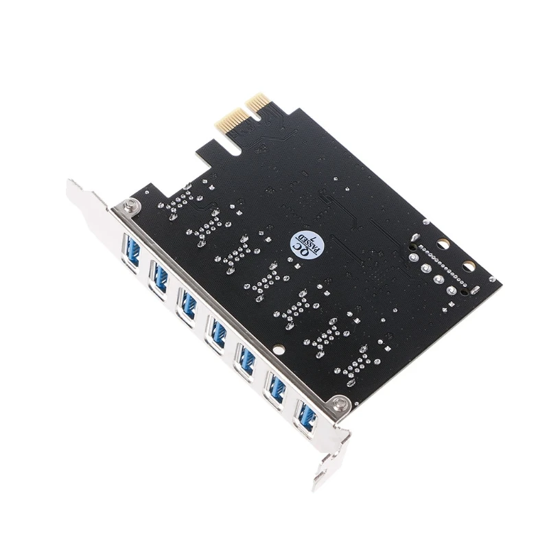 

7-Port SuperSpeed USB 3.0 To 15-Pin SATA Power Connector PCI Express Card Adapter
