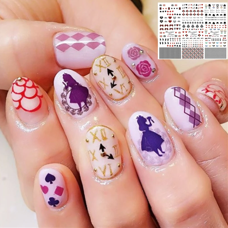 

Лидер продаж, Стикеры для дизайна ногтей в виде горячей воды