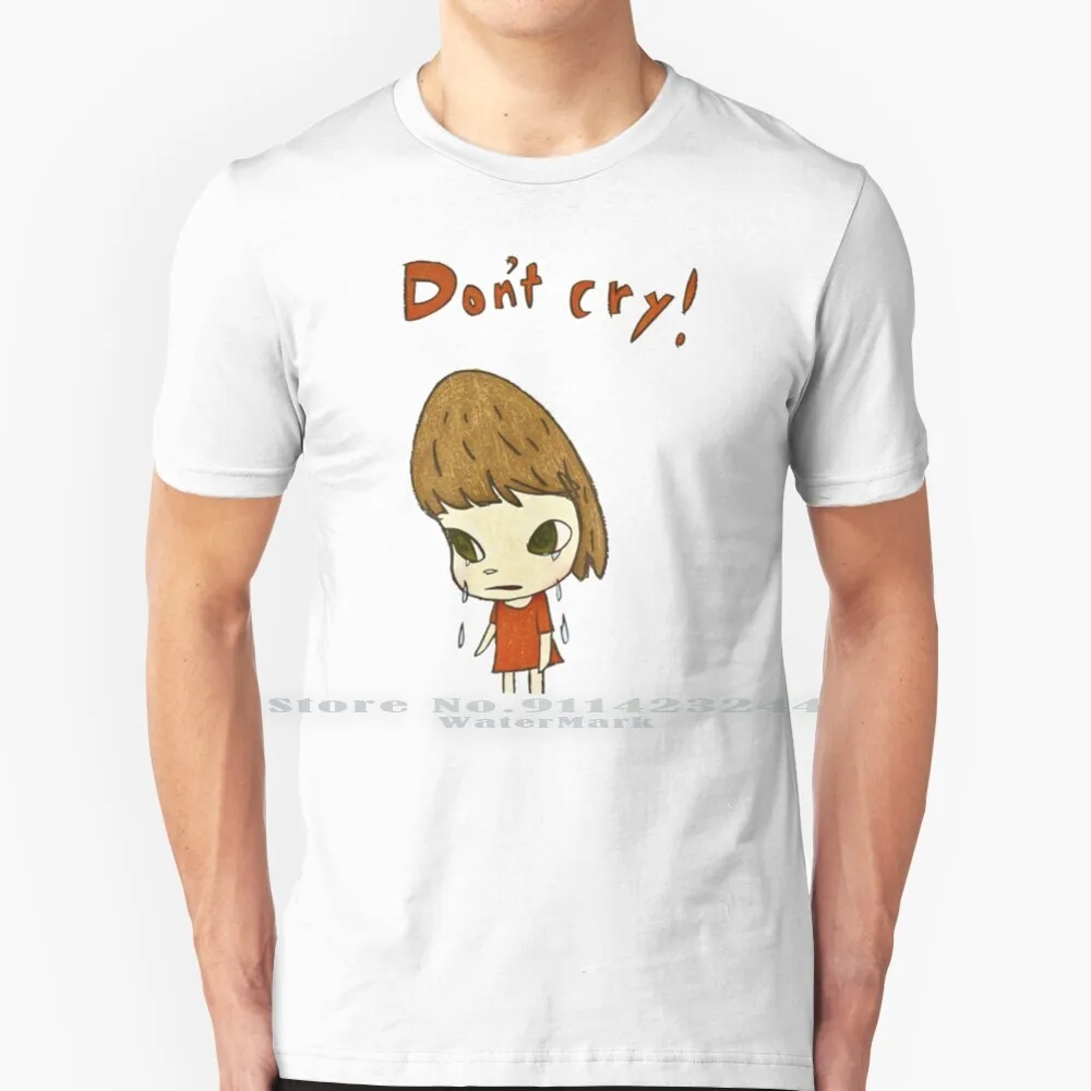 

Yoshitomo Nara Dont Cry! Painting T Shirt Cotton 6XL Yoshitomo Nara Modern Art Contemporary Art Japanese Art Pop Art Feminism