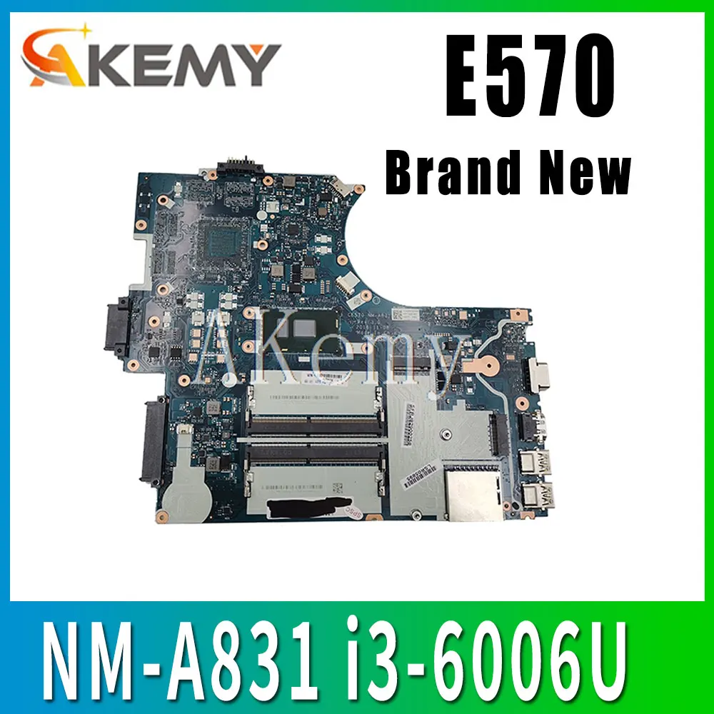 SAMXINNO For Lenovo Thinkpad E570 E570C CE570 NM A831 Laotop Mainboard Motherboard with i3 6006U CPU|Материнские платы| |
