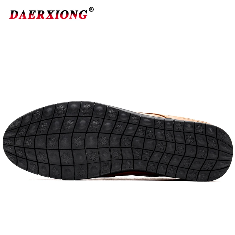 Men Leather Shoes Casual 2019 New Loafers Flat Slip-on Breathable Solid Soft Mocasines Boat Chaussure Homme | Обувь
