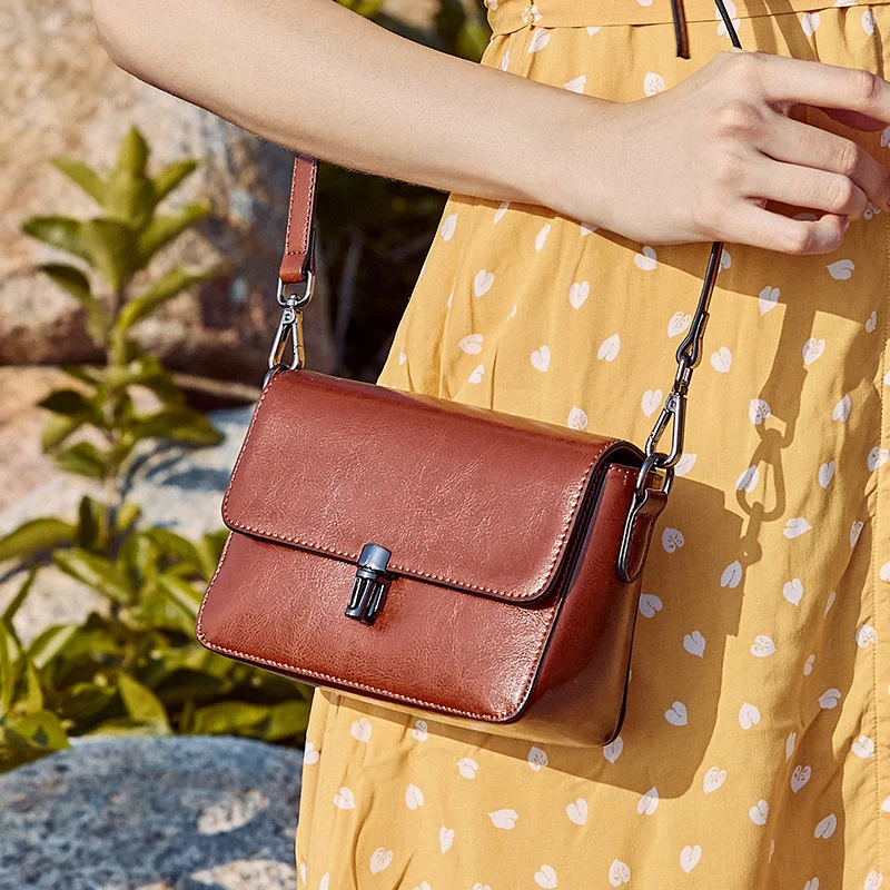 Wholesale Spring And Summer New Style Cowhide Shoulder WOMEN'S Bag Fashion Small Square Lady 1132 | Багаж и сумки