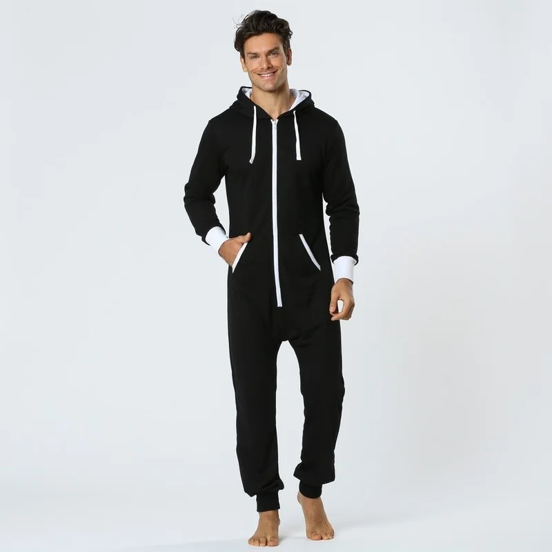 

Мужской свитер, тканевый комбинезон контрастных цветов, женская спортивная одежда, комбинезон для взрослых, одежда для сна для мужчин