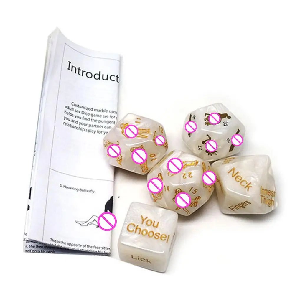 

Dice Sports Entertainment Environmental Marbled Tweezers 36 Patterns A Set Of 5 12-Faced Fun Bar Games