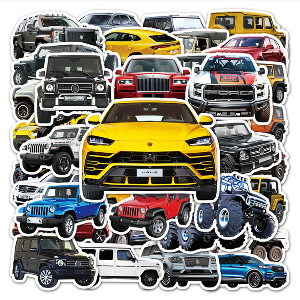 

10/30/50PCS Off-road Vehicle Graffiti Hand Account Luggage Suitcase Helmet Decoration Waterproof Stickers Toy Wholesale