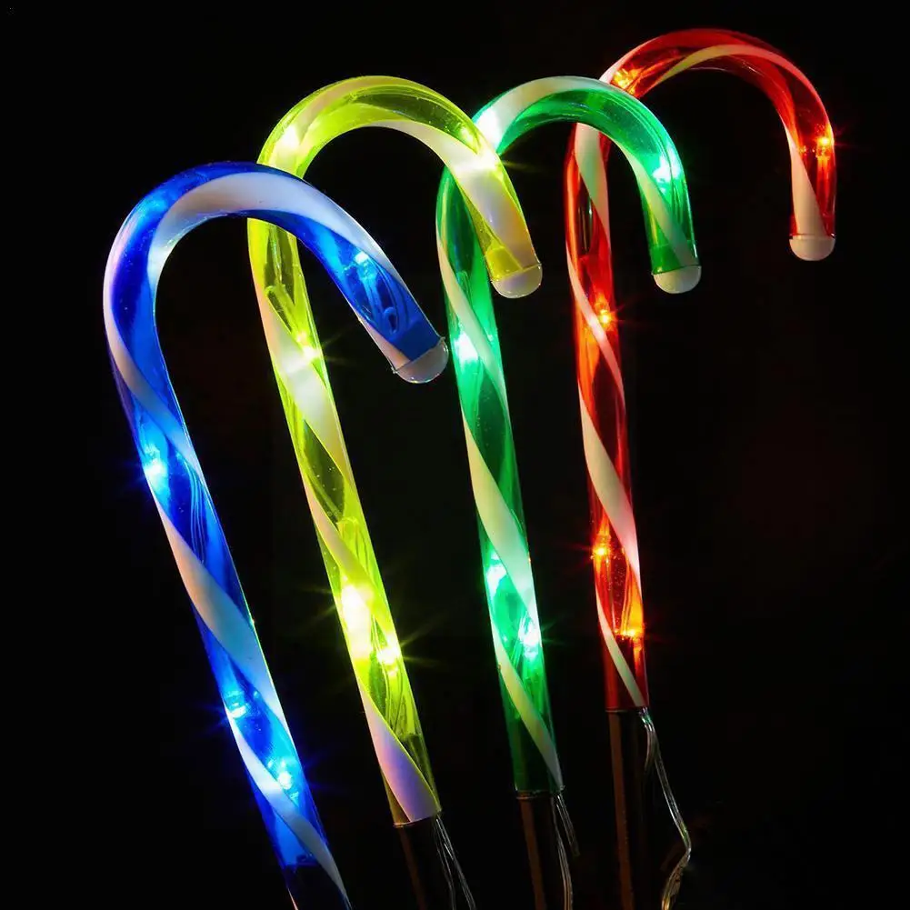 

Светодиодный уличный садовый светильник, лампа на солнечной батарее в форме трости, Домашний Светильник для газона, солнечная энергия U0b0