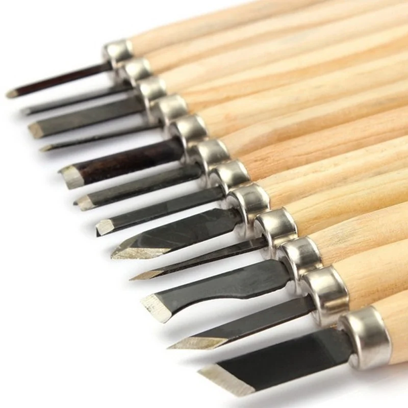 Нож для ручной резьбы из марганцевой стали искусственный нож по дереву модель