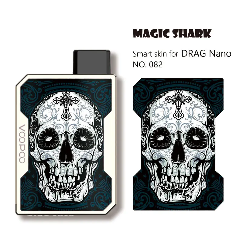 Высокое качество черепа лист Винтаж зонтик звезда ПВХ накладка из Vape Pod Пленка