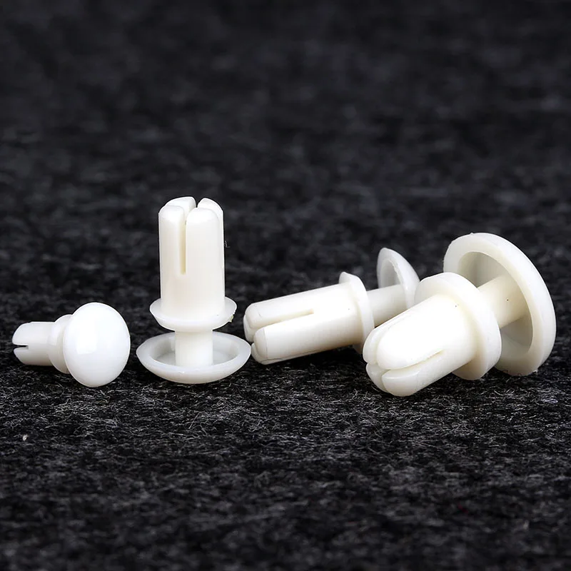 R2 Black White Nylon R Type Expansion Rivet Nut Buckle Clip Plastic PC Board Fan Hole Diameter 2.7mm | Обустройство дома