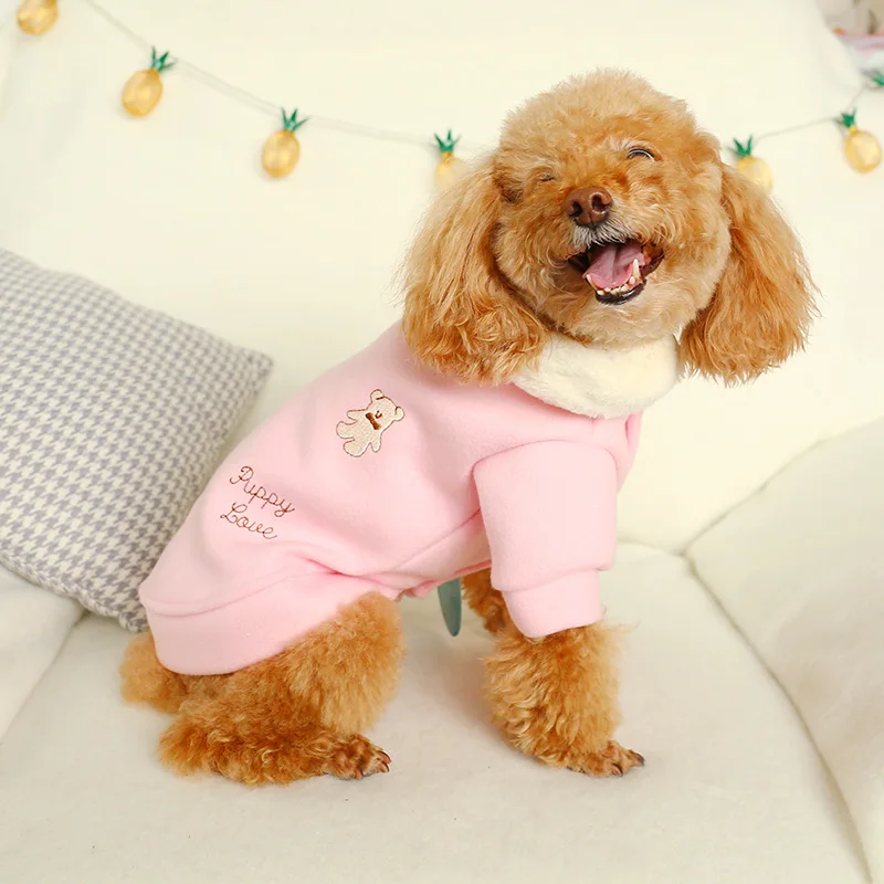 PETCIRCLE одежда для питомца Мишка Pomeranian Bichon маленькая собака бархатная осенняя и