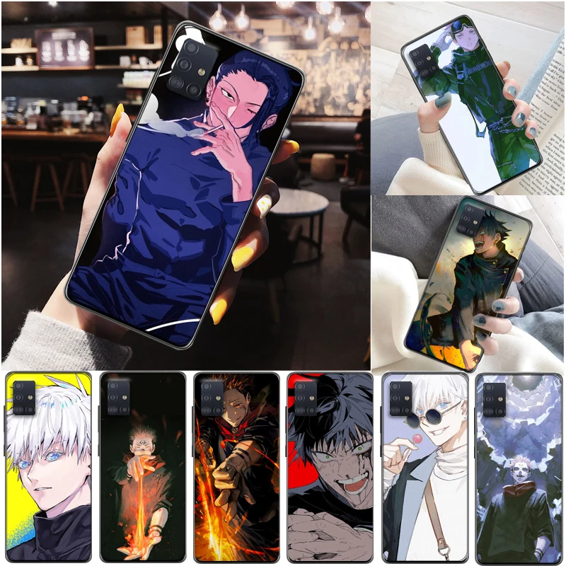 

Jujutsu Kaisen Fushiguro Megumi Satoru Gojo Sukuna Yuji Itadori Phone Case For Samsung Galaxy A51 A71 4G 5G Carcasa Back Cover