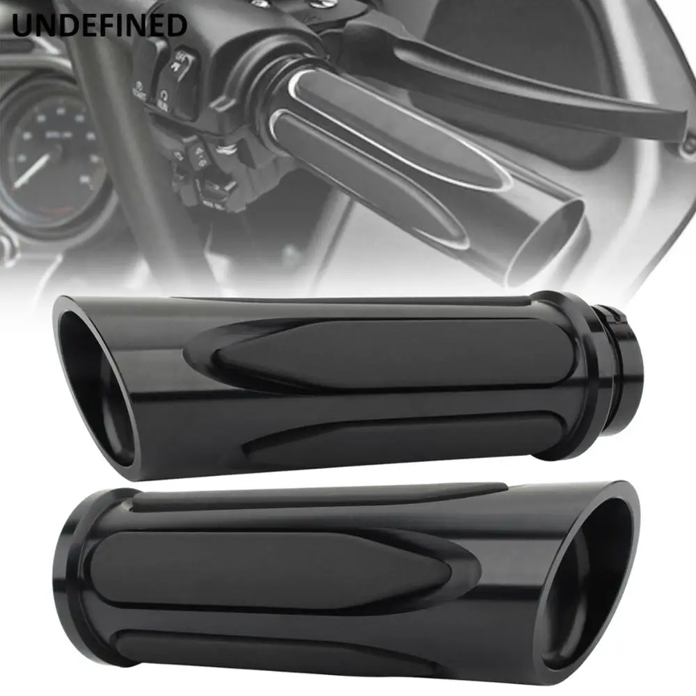 Чехол для ручки мотоцикла 25 мм, ручки с ЧПУ для Harley Touring Road King Sportster Dyna Fat Boy 95-15, Softail Slim XL - изображение