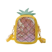 cute fruit purses and handbags for kids small pvc jelly coin pouch kawaii little girl pineapple clear beach crossbody bag
