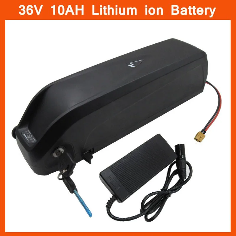 

500W 36V 10AH Lithium ion Hailong Ebike Battery Pack 36 Volt 12AH 15AH Electric Bike Batterie with USB 15A BMS 42V 2A Charger