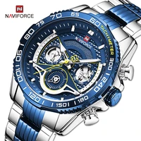naviforce men casual fashion multi function watches man sport waterproof wristwatch quartz luminous date clock relogio masculino