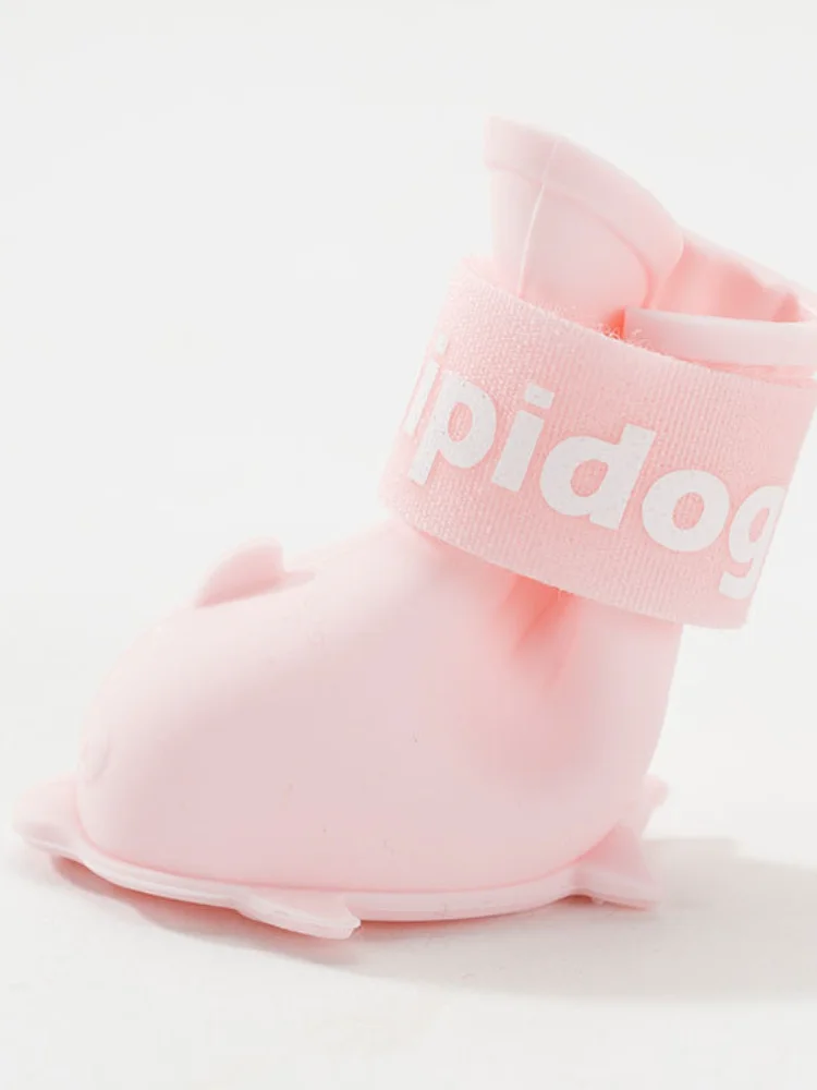 

New Silicone Pet Rain Boots Anti-Dirty Rain Boots Small Dog Teddy Pet Shoes Non-Slip Dog Rain Shoes Pet Shoes