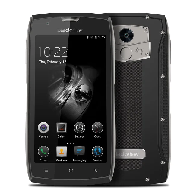 Blackview BV7000 мобильный телефон MT6737T четырехъядерный 5," FHD 2 Гб 16 Гб IP68 Водонепроницаемый ГЛОНАСС NFC 4G отпечаток пальца смартфон - Цвет: BV7000 Grey