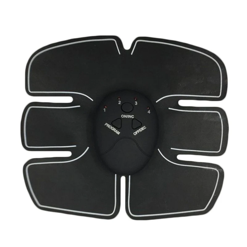 

Black Abdominal Stimulator Muscle Trainer Smart Fitness Training Electric Weight Loss Stickers Body Massager Slimming Belt