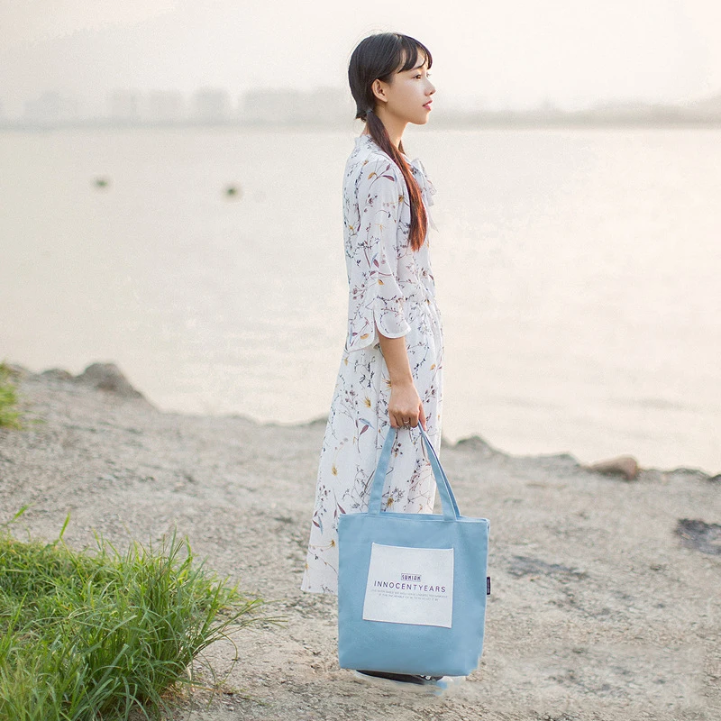 

Women Handbag High Quality Shoulder Bag Durable Canvas Shoulder Bag Fashion Letter Printing Girls School Bag Shopping Bag