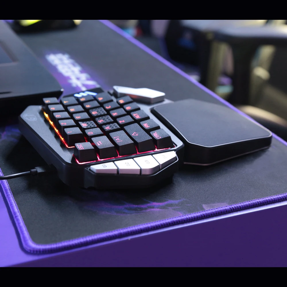 Delux игровая клавиатура T9X с одной рукой Механическая Проводная эргономичная RGB клавиатура и Delux M625 PMW3360 Проводная геймерская мышь для PUBG