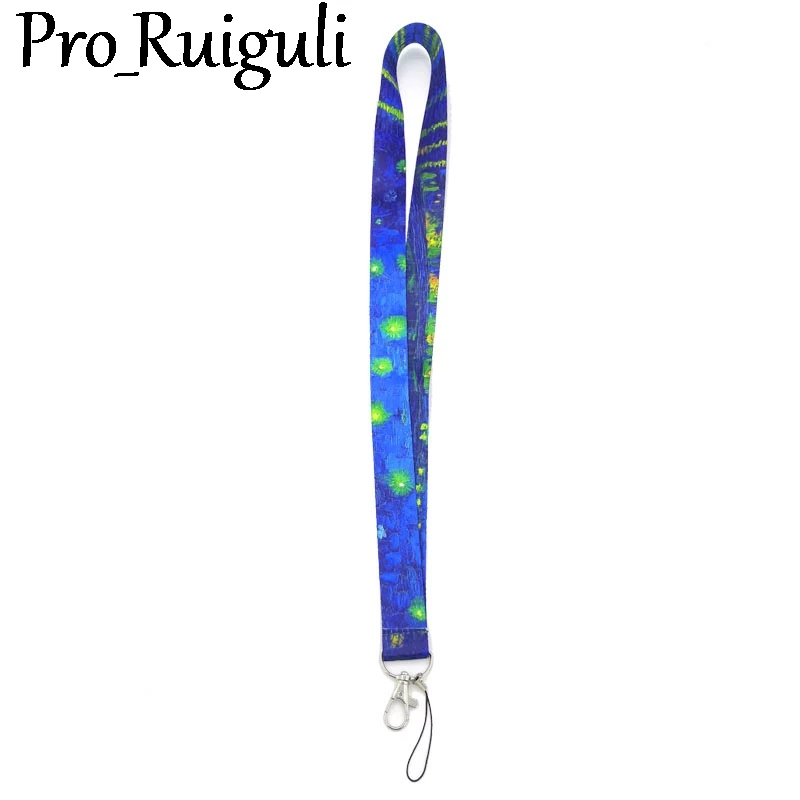 Ван Гог &quotЗвездное небо&quot шейный ремешок Ремешки удостоверение личности