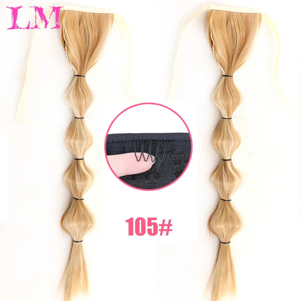 

LM Bubble Lantern Shape Hair Hairstyle Braids Cute Hip Hop Ponytail for Girls Synthetic Cord Black / Brown Fake Ponytail