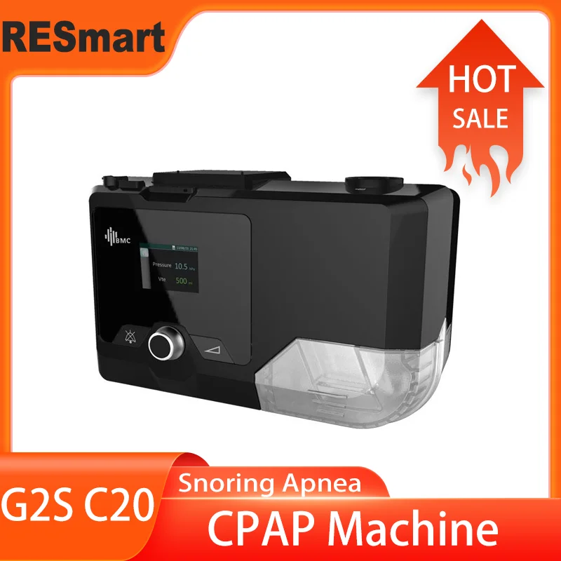 

BMC CPAP G2S C20 CPAP Respirator Ventilator Anti Snoring Sleep Apnea for Sleeping Machine with Humidifier Free Mask Hose