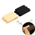 Аксессуары для гитары, 3 шт., пластиковые чехлы для звукоснимателя гитары с одной спиралью, для электрогитары Fender, Strat, черного, белого, золотого цветов