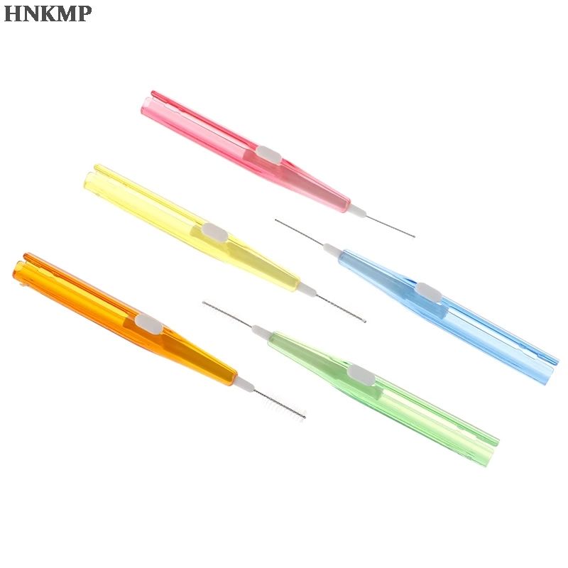 

20pcs/box Interdental Brush Oral Hygiene Clean Between Teeth oral care Floss Brushes Dental Soft Plastic Orthodontic 5 colors