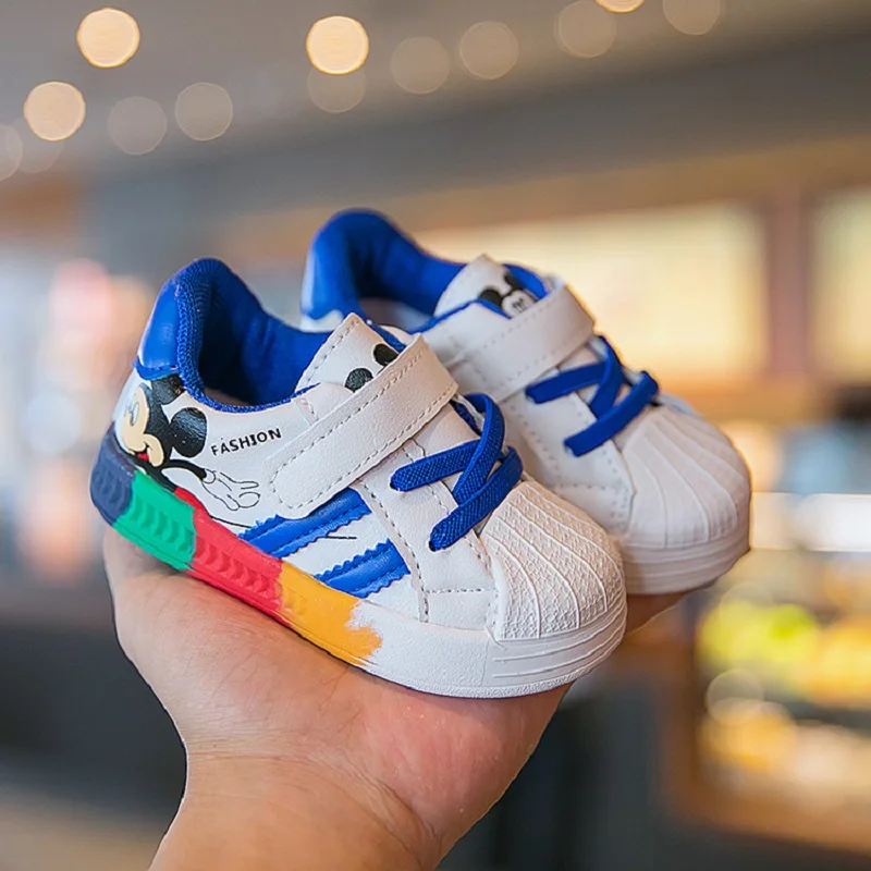 

Classic Fashion Cartoon Disney Shoes Kids High Quality Sports Children Sneakers Mickymouse Running Boys Girls Shoes Toddlers