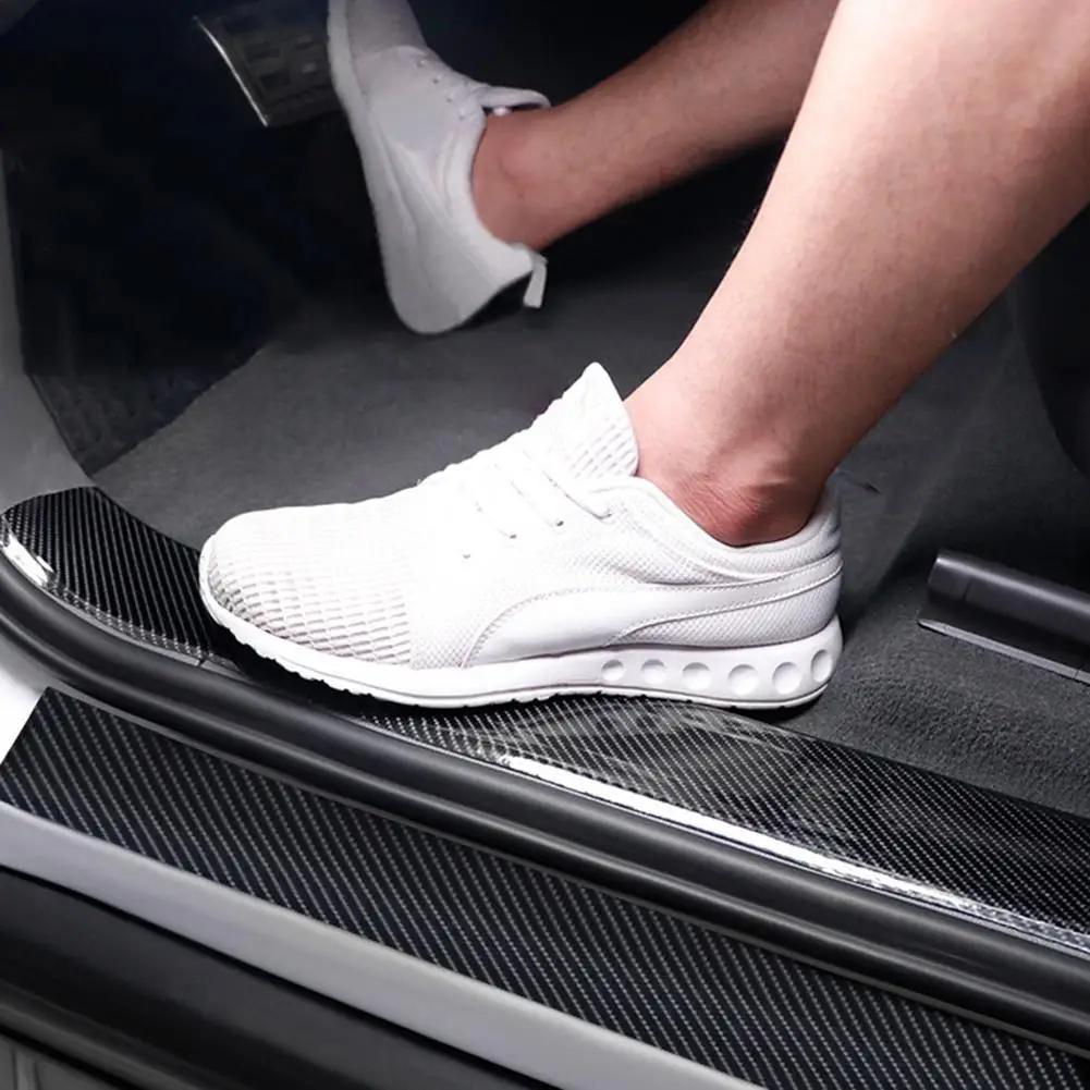 10 м наклейка из углеродного волокна s Защитная Наклейка для края порога