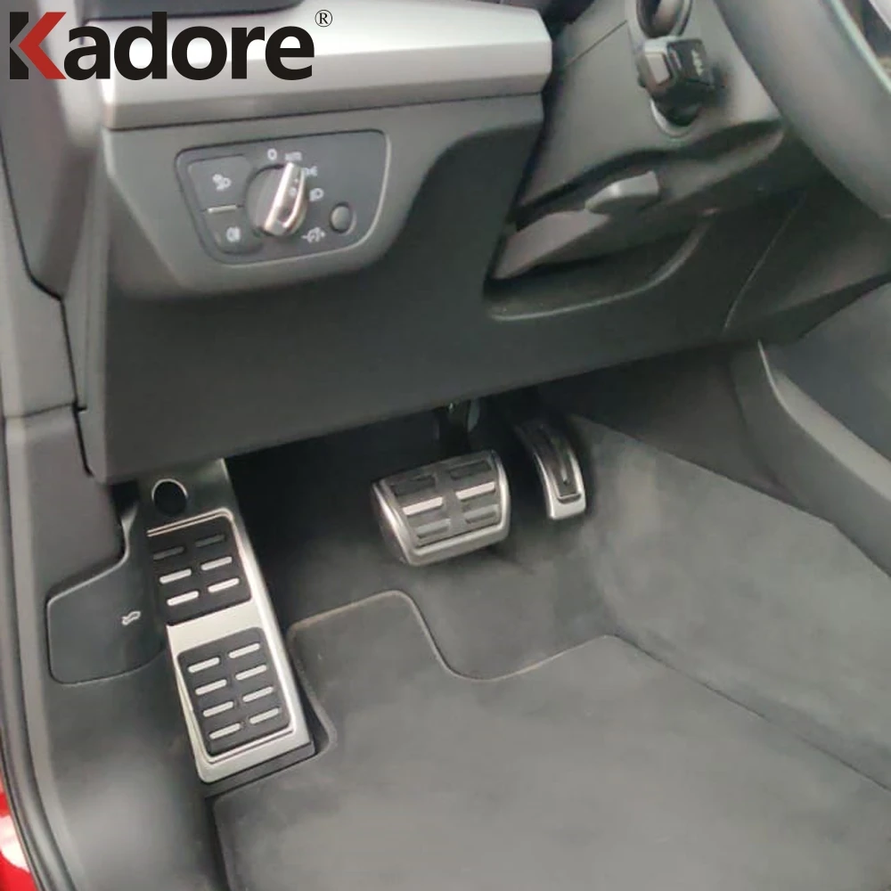 Fo Audi Q5 2018 2019 2020 2021 2022 Stainless Steel Fuel Brake Foot Rest Pedal Pad AT Clutch Cover accessories