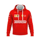 Мужская толстовка с капюшоном Formula One F1 Ferrari Team Out Of Print MISSION WINNOW, красная уличная куртка для экстремальных видов спорта и гонок, мужские топы