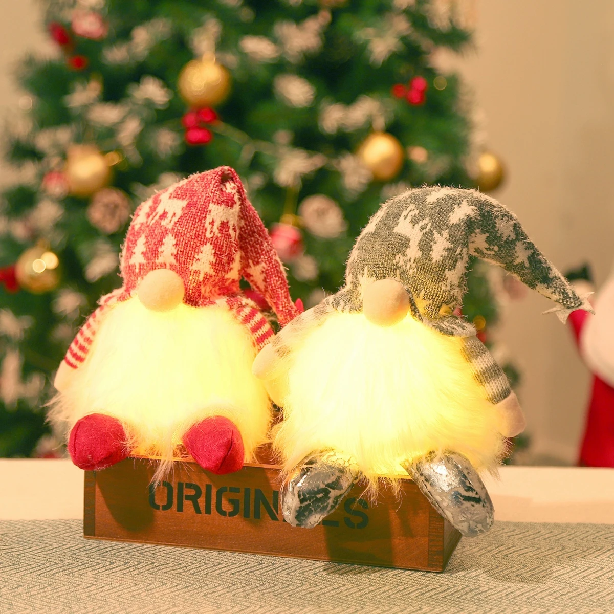 

Рождественская светящаяся кукла 2021 рождественские украшения для дома Navidad Noel Рождественский подарок с новым годом 2022