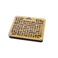 2021the new wooden thinking lock desktop double sided maze balance ball track hand maze educational toy child christmas gift