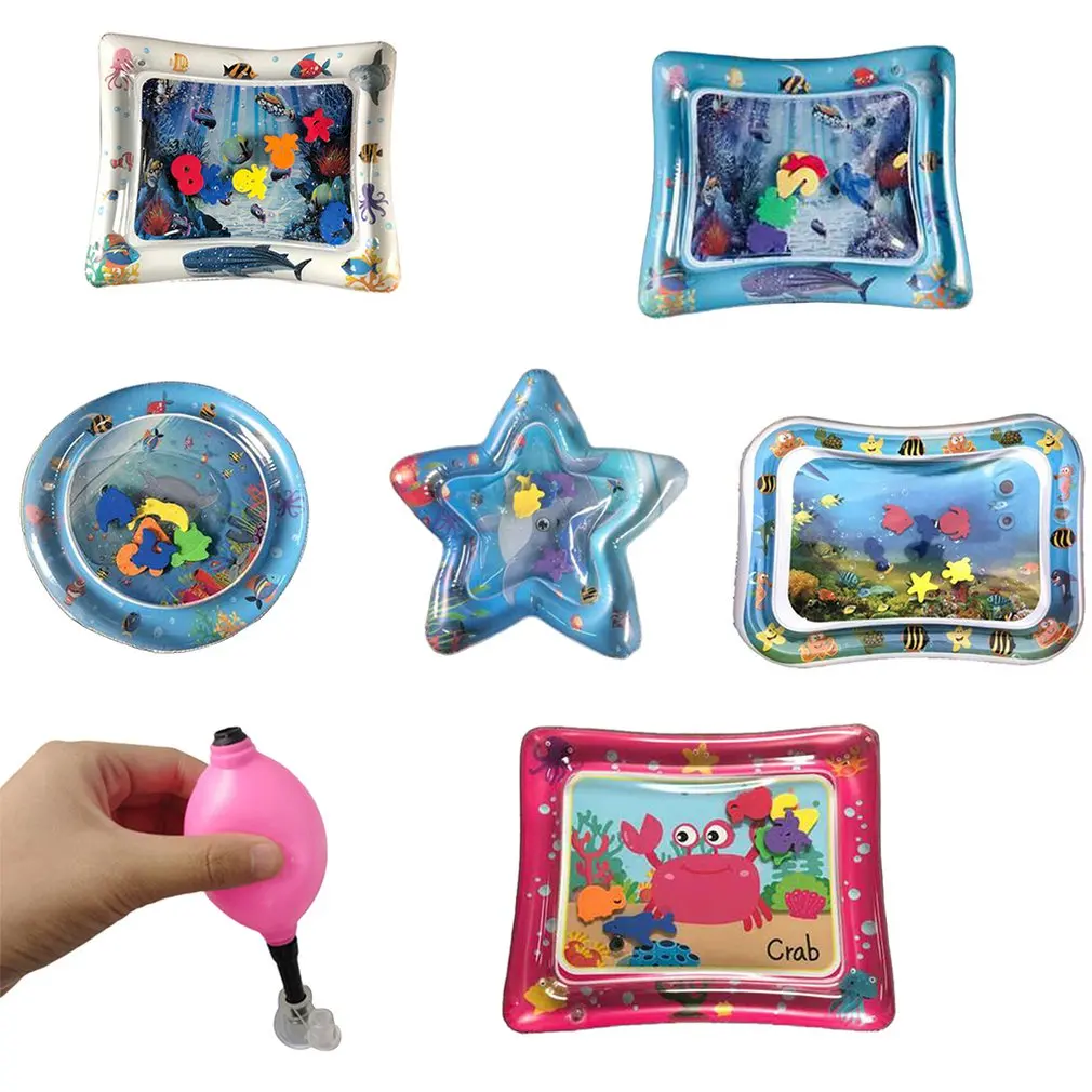 

Baby Pat Ice Pad Inflatable Infants Baby Water Mat PVC Intellectual Development Fun Activity Summer Baby Shower Toys