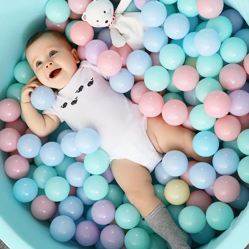 300 Pcs/Bag Inflatable Balls Toys Colorful Pool Eco-Friendly Ocean Wave for Dry Soft Plastic Ball Pit Dia 5.5CM | Игрушки и хобби